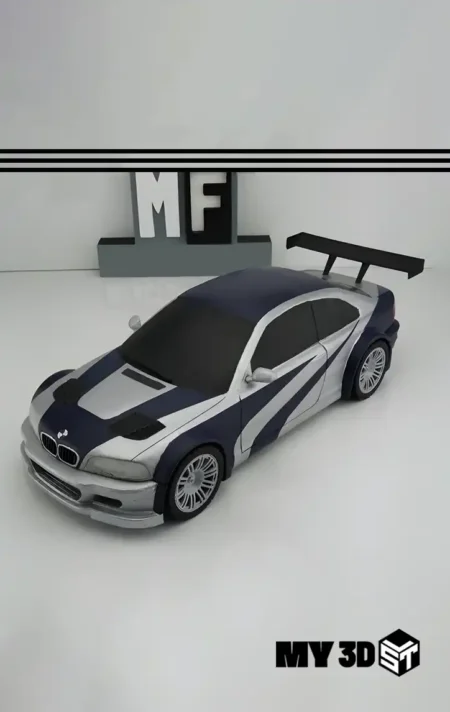 BMW E46 M3 GTR STL 3D Print Model