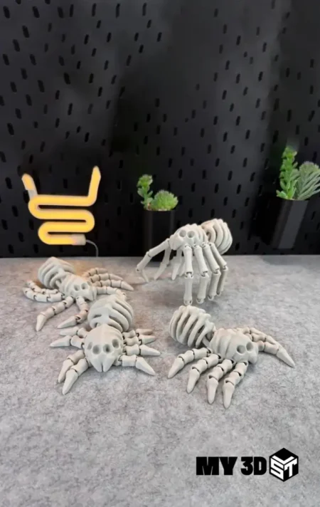 Flexi Skeleton Spider V2 stl