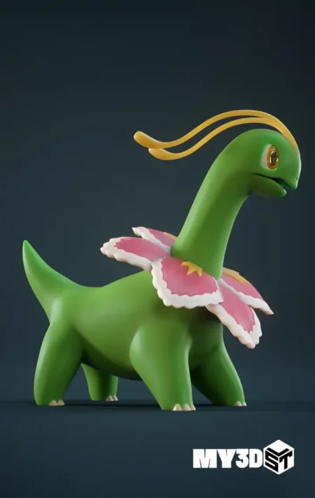 Meganium pokemon STL 3D Print Model