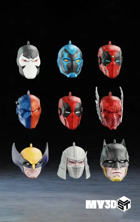 Ornament Helmet Superhero Marvel DC stl