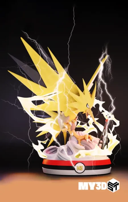 Zapdos pokemon STL 3D Print Model