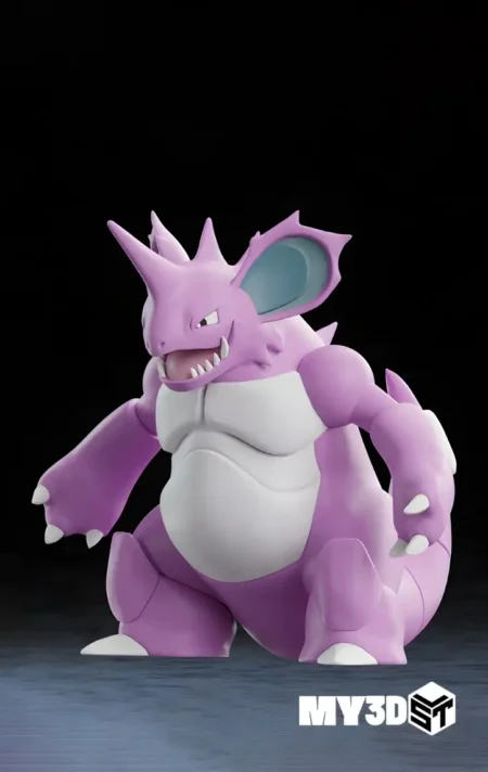 Nidoking Pokémon STL 3D Print Model