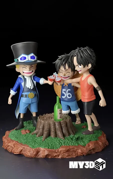 Ace.Luffy and Sabo One Piece stl