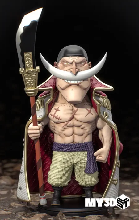 White Beard One Piece Chibi stl