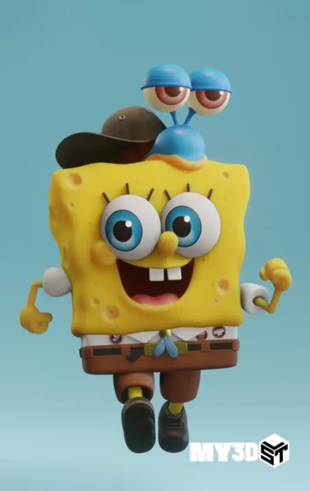 Smiling SpongeBob SquarePants stl