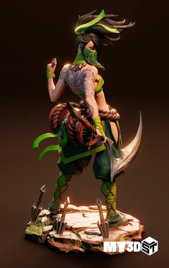 Akali Base Model Akali League of Legends STL 3D Print Model - MY3DSTL