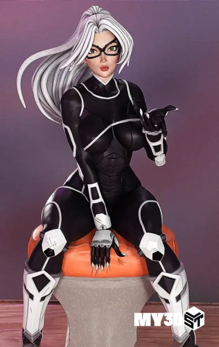 Black Cat Marvel NSFW STL 3D