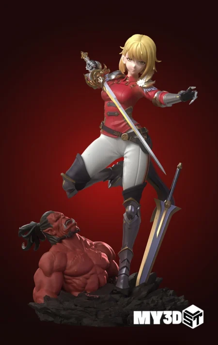 Cha Hae-In Solo Leveling STL 3D
