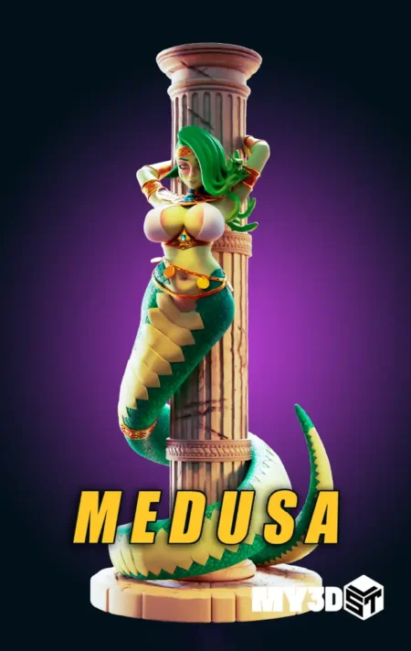 Medusa Snake NSFW STL 3D