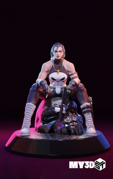 Punisher Female NSFW STL 3D