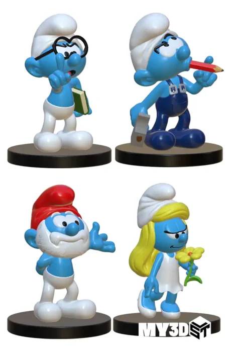 Smurfs Pack STL 3D