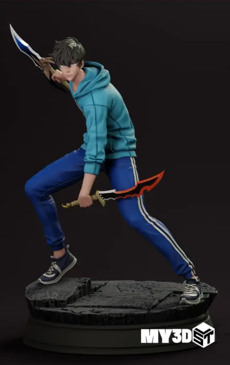 Sung Jin Woo Solo Leveling STL 3D
