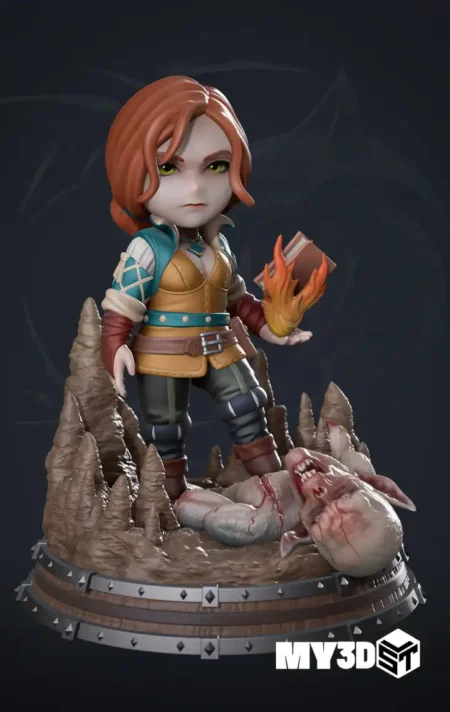The Witcher PACK Chibi STL 3D