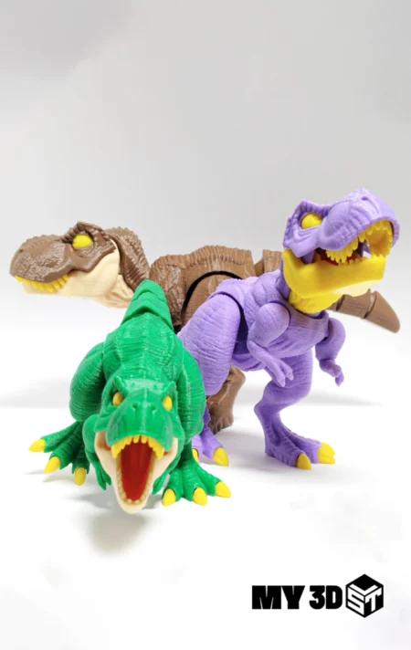 T-Rex Articulated Flexi STL 3D