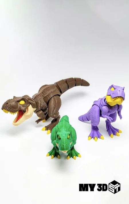T-Rex Articulated Flexi STL 3D