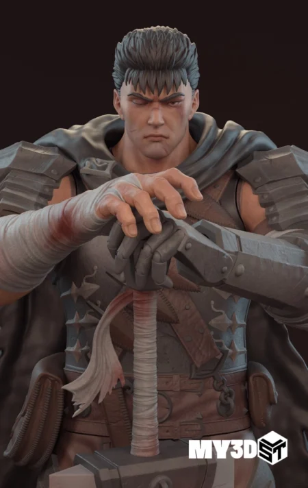 Guts Berserk STL 3D