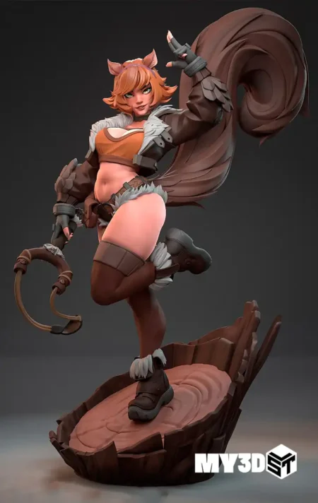 Squirrel Girl Marvel Rivals STL 3D