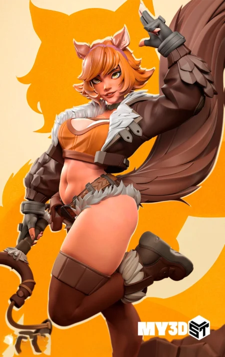 Squirrel Girl Marvel Rivals STL 3D