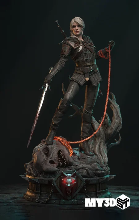 Ciri The Witcher STL 3D