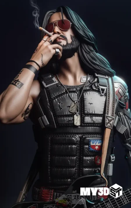 Johnny Silverhand STL 3D