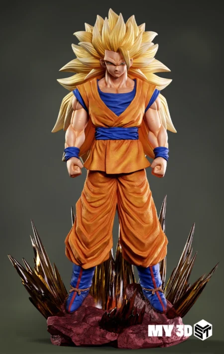 Goku SSJ3 STL 3D Print Model