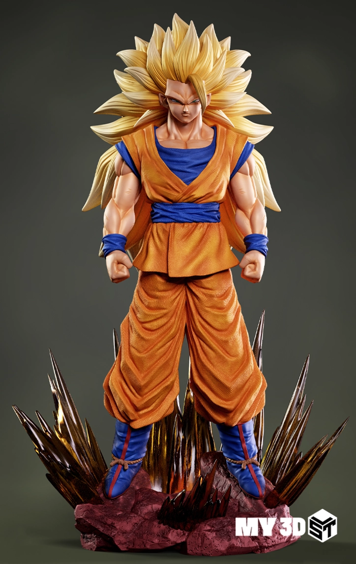 Goku SSJ3 STL 3D Print Model