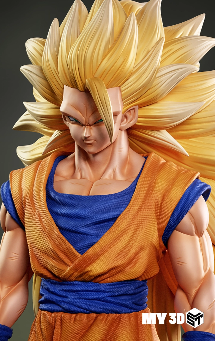 Goku SSJ3 STL 3D Print Model