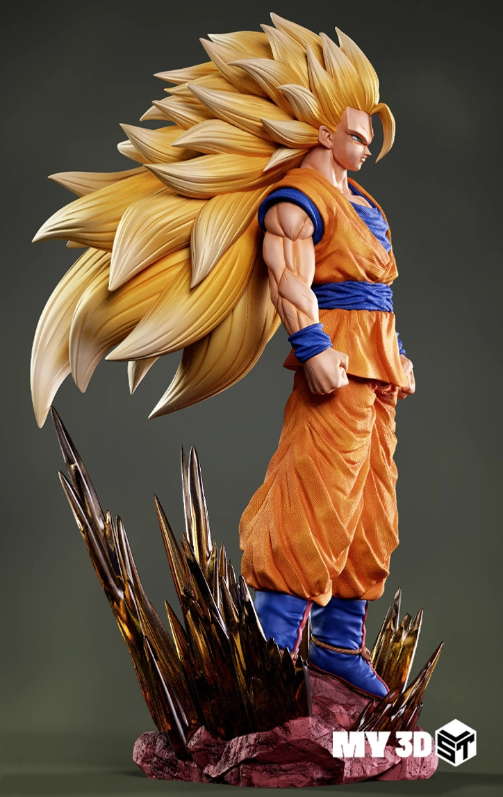Goku SSJ3 STL 3D Print Model