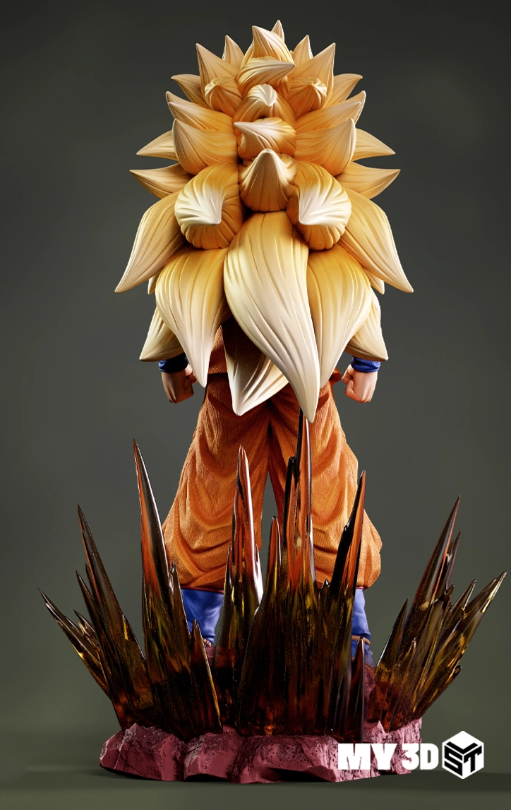 Goku SSJ3 STL 3D Print Model