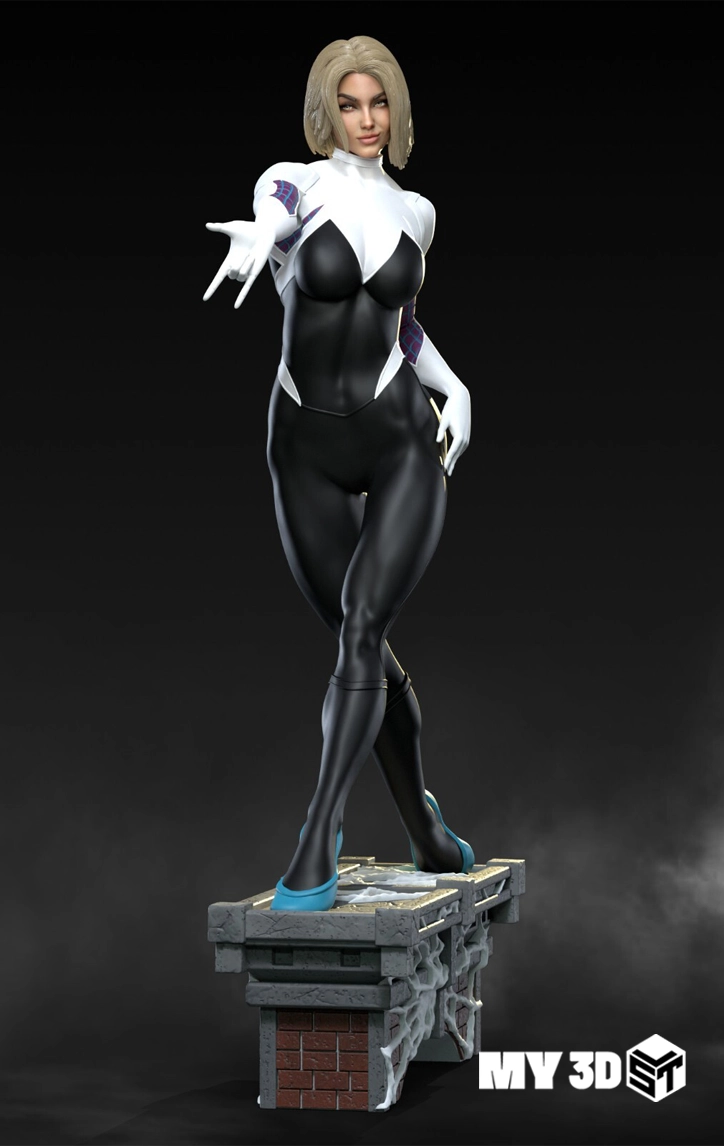 Gwen Stacy Spider-Man STL 3D Print Model