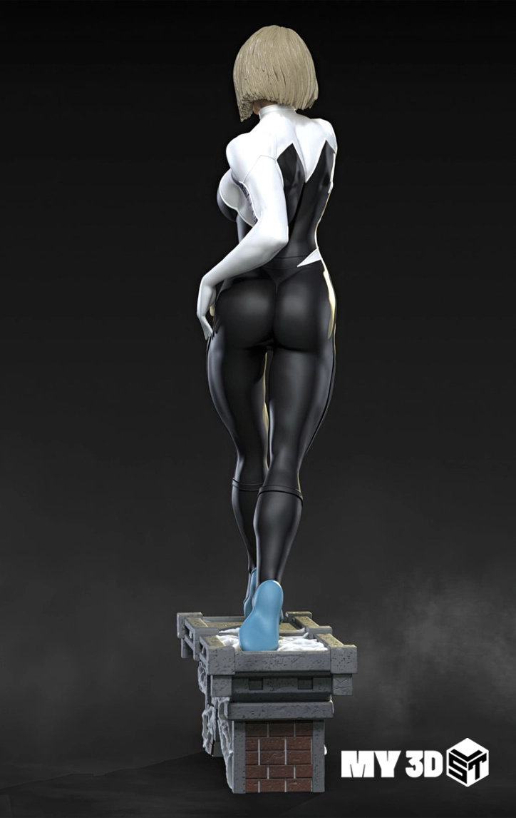 Gwen Stacy Spider-Man STL 3D Print Model - Image 4