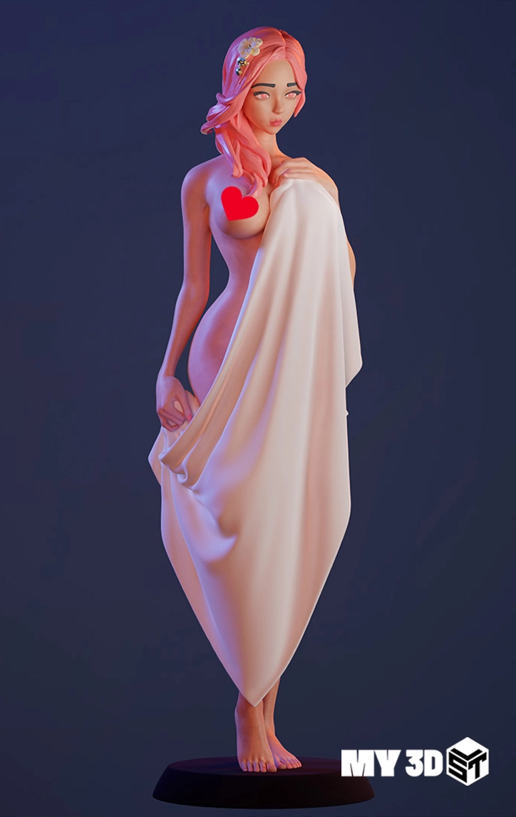 Cute Girls in Towels NSFW STL