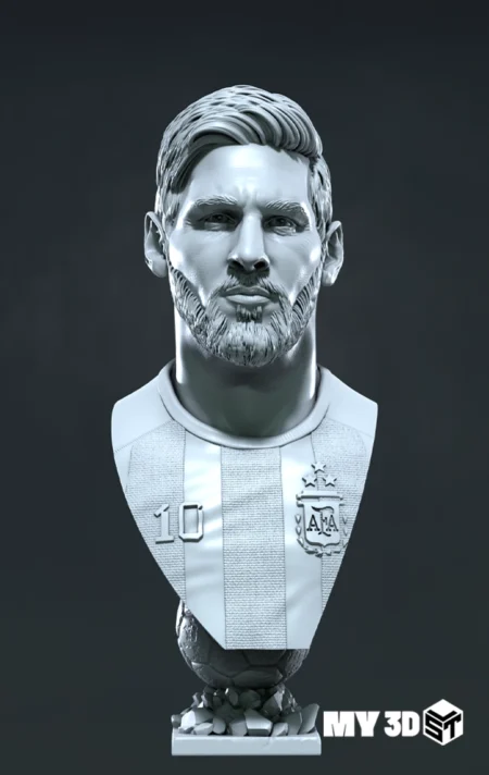 Lionel Messi Bust STL