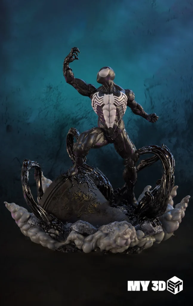 Symbiote Spider STL 3D Print Model Epic - MY3DSTL